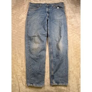 VTG 90s Levis 550 Denim Jeans Mens 38x32 (Fits like 36x30) USA Made Medium Wash